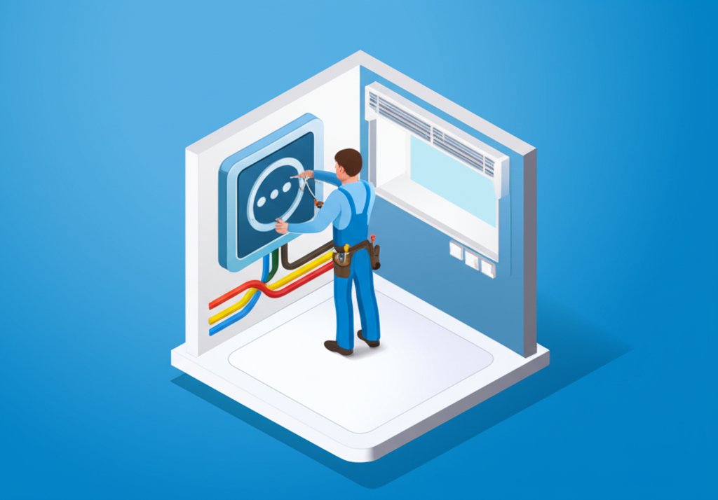 Mobile electrician offering reliable, expert home electrical services and repairs.