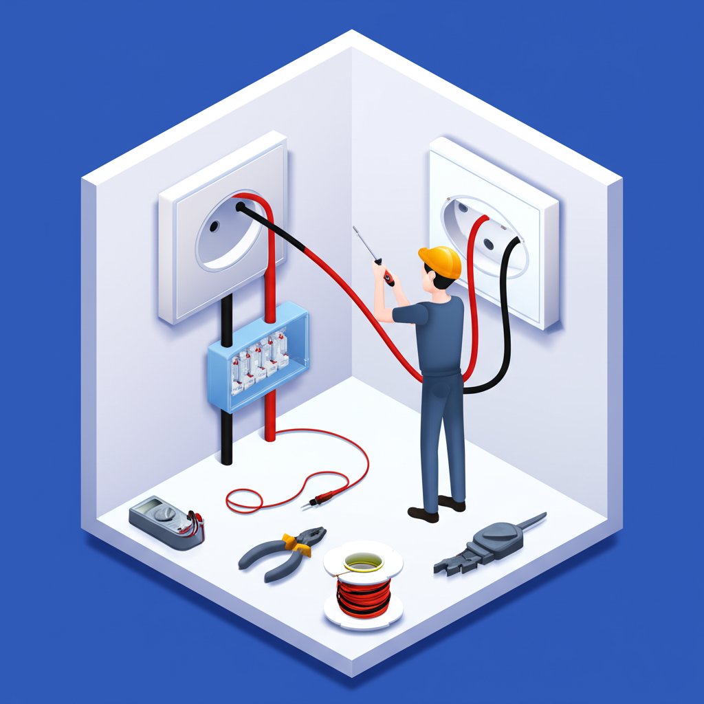 Expert Prichard electrician performing safe home electrical repairs and upgrades.